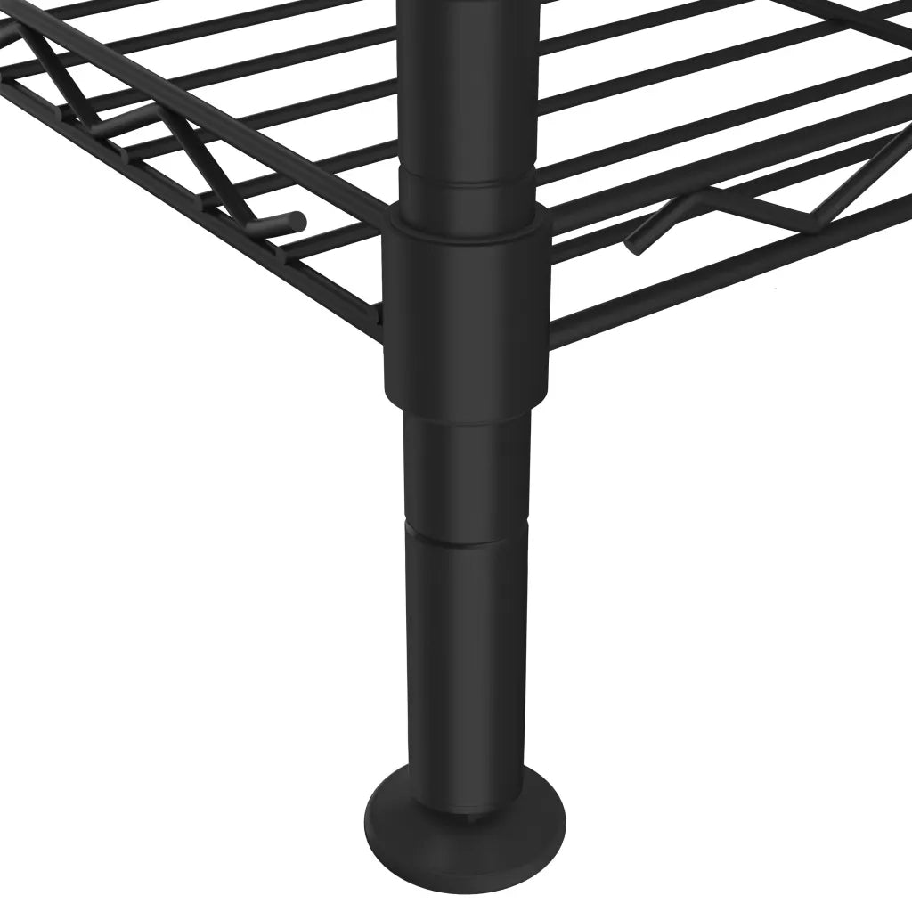 Scaffale a 4 Livelli 90x35x137 cm Nero 200 kg 324622