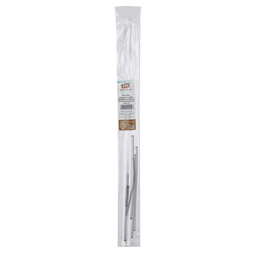 SET 2 BACCHETTE TENDA A MOLLA 60CM TRYPLEX.