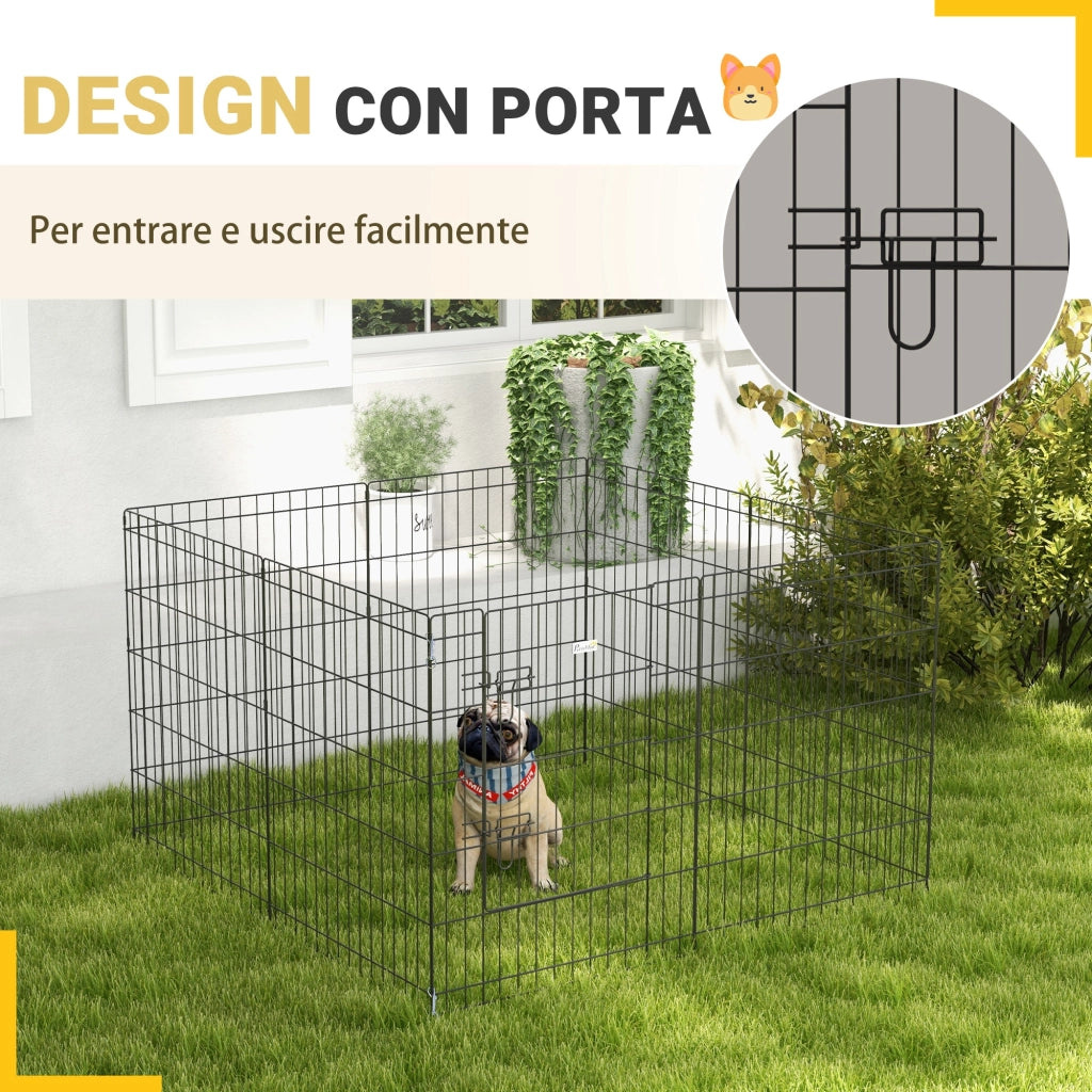 Recinto per Cani ¨C Minimal ¨C Nero 76x61cm