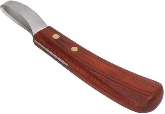 Scegli di essere Superscherp - Klauwschaar in Acciaio Inossidabile - Manico in Legno di Gomma - Progettato per l'Ergonomia - Adatto per Cavallo - Peso 121g