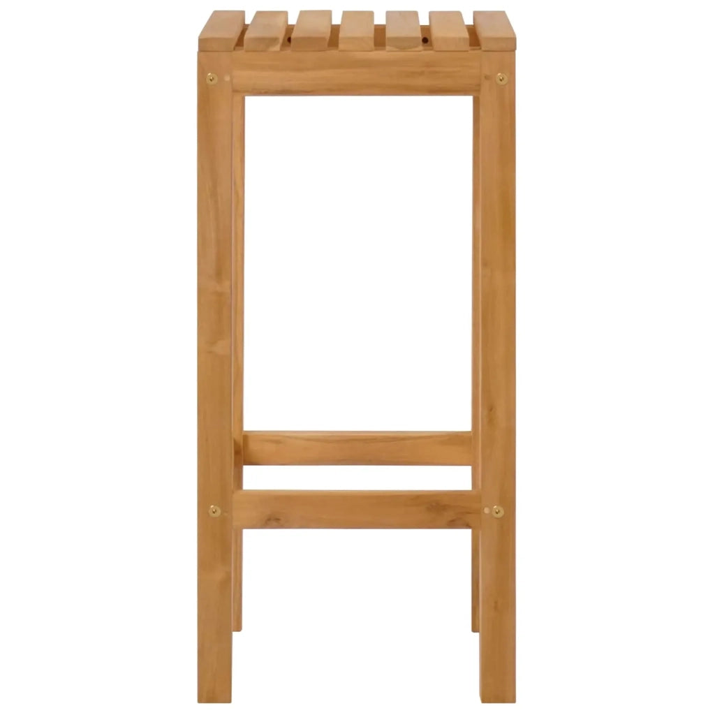 Sgabello da bar 4 pcs Marrone Legno di teak solido 42030010