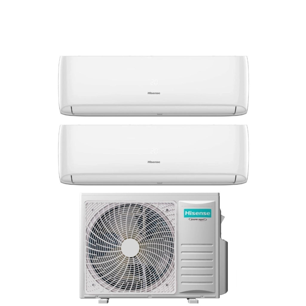 Condizionatore Dual Split Hisense Hi-Comfort 9+12 con 3AMW62U4RJC R-32 Wi-Fi Integrato