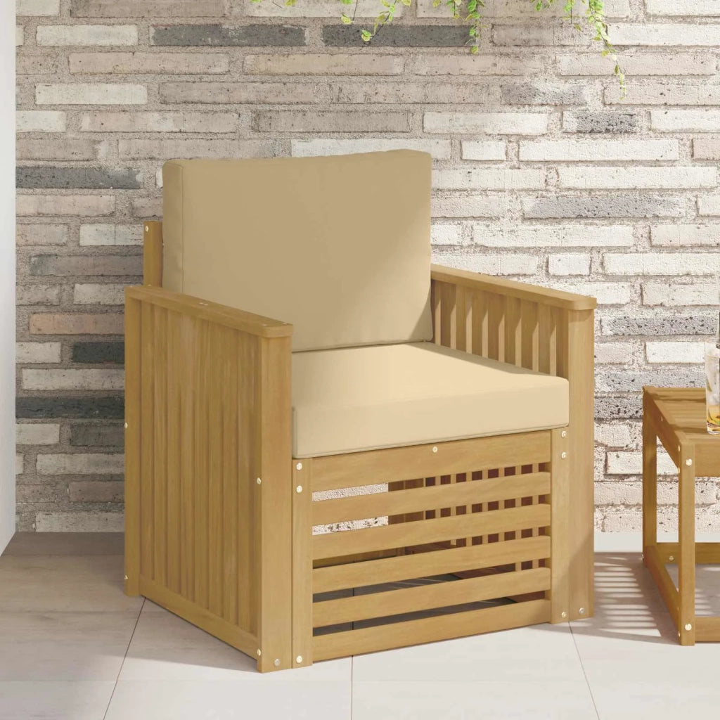 Set di divani da esterno Poliestere Bianco 3439095