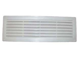 GRIGLIA AERAZIONE RETTANGOLARE IN PLASTICA- - cm.36X12h. - 4 pezzi