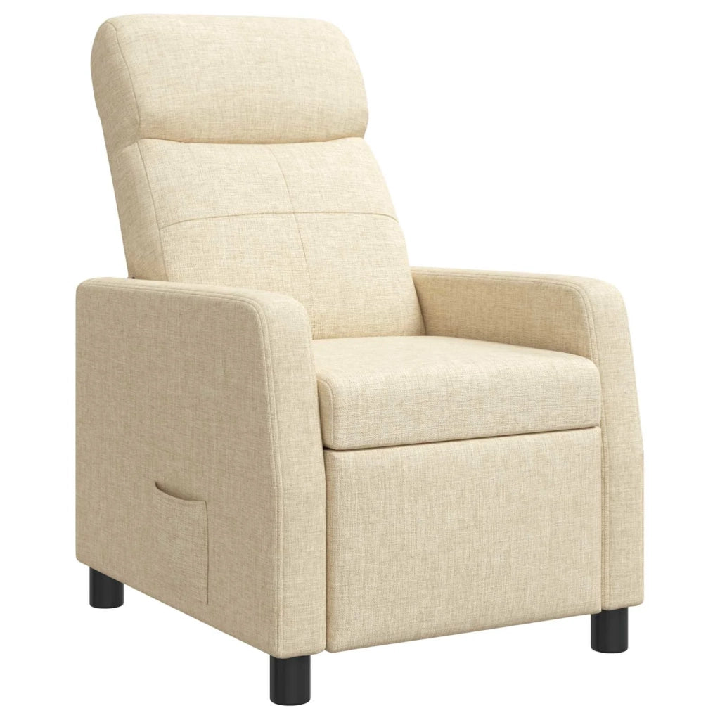 Poltrona reclinabile Crema Tessuto 42035052