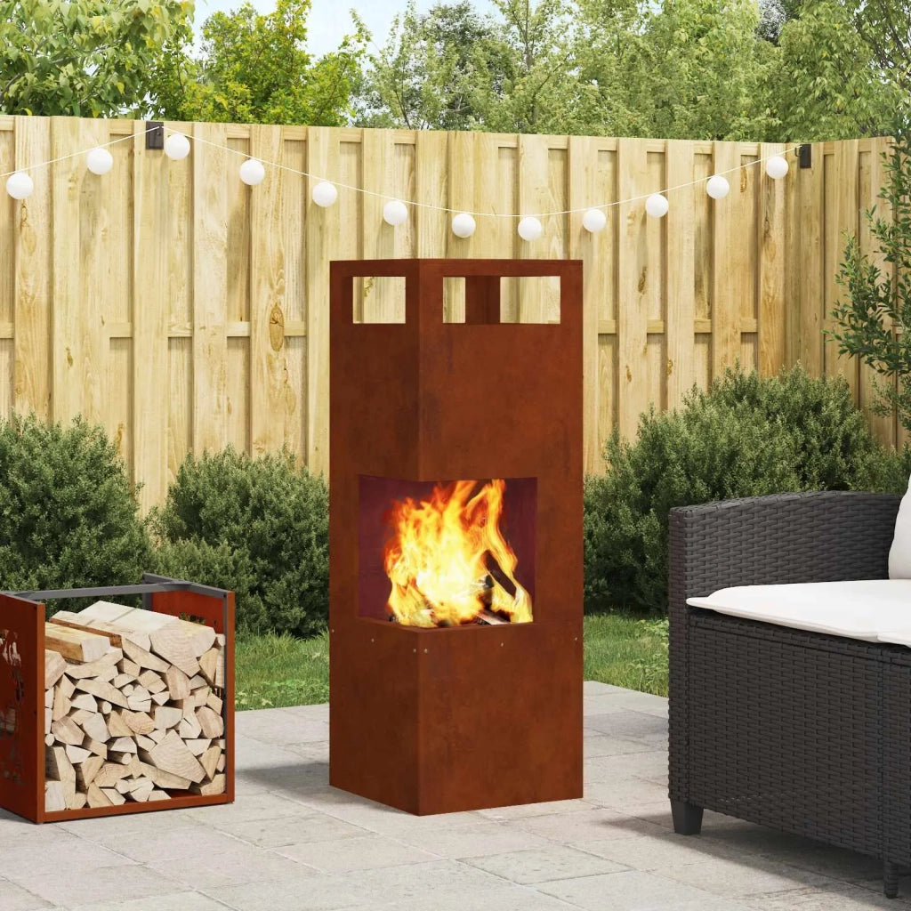 Focolare Marrone 35 x 35 x 100 cm 858931