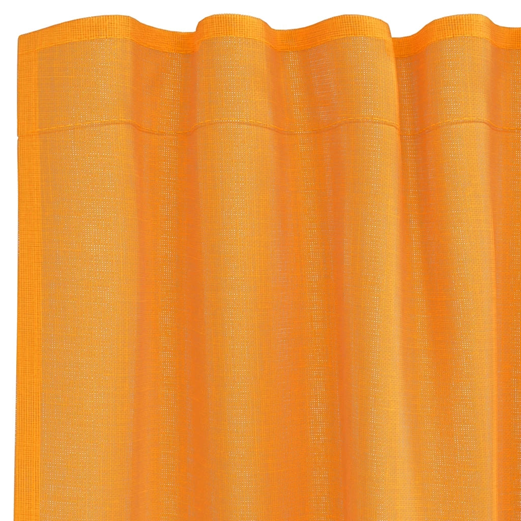 Tende in Voile con Tasche per Aste 2 pz Arancio