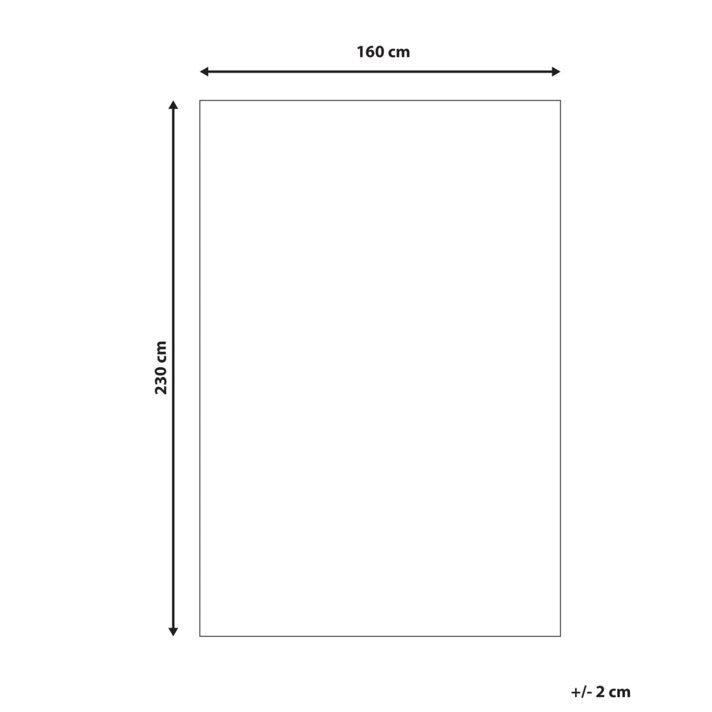 Tappeto tessuto beige chiaro 160 x 230 cm Moderno motivo foglie Soggiorno Camera da letto Per riscaldamento a pavimento Fondo antiscivolo A pelo corto