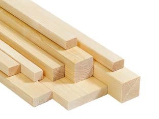LISTELLO PIALLATO 4 LATI IN ABETE- - mm.20x45x2000 - 10 pezzi PIRCHER
