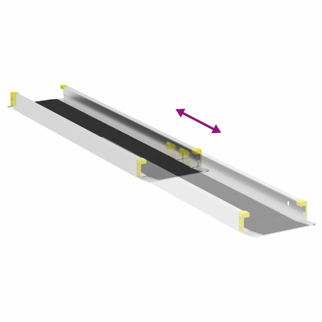 Ramp for Wheelchair 270 kg 2 pcs Nero 152 x 19 x 5,5 cm 42021091