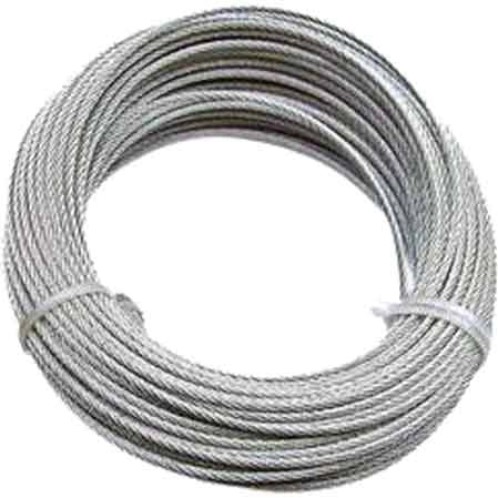 FUNE ZINCATA ANTIGIRO Ø 6 mm - rotolo 25 mt