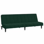 Divano letto | Sof¨¤ letto | Letto singolo a 2 Posti Verde Scuro in Velluto