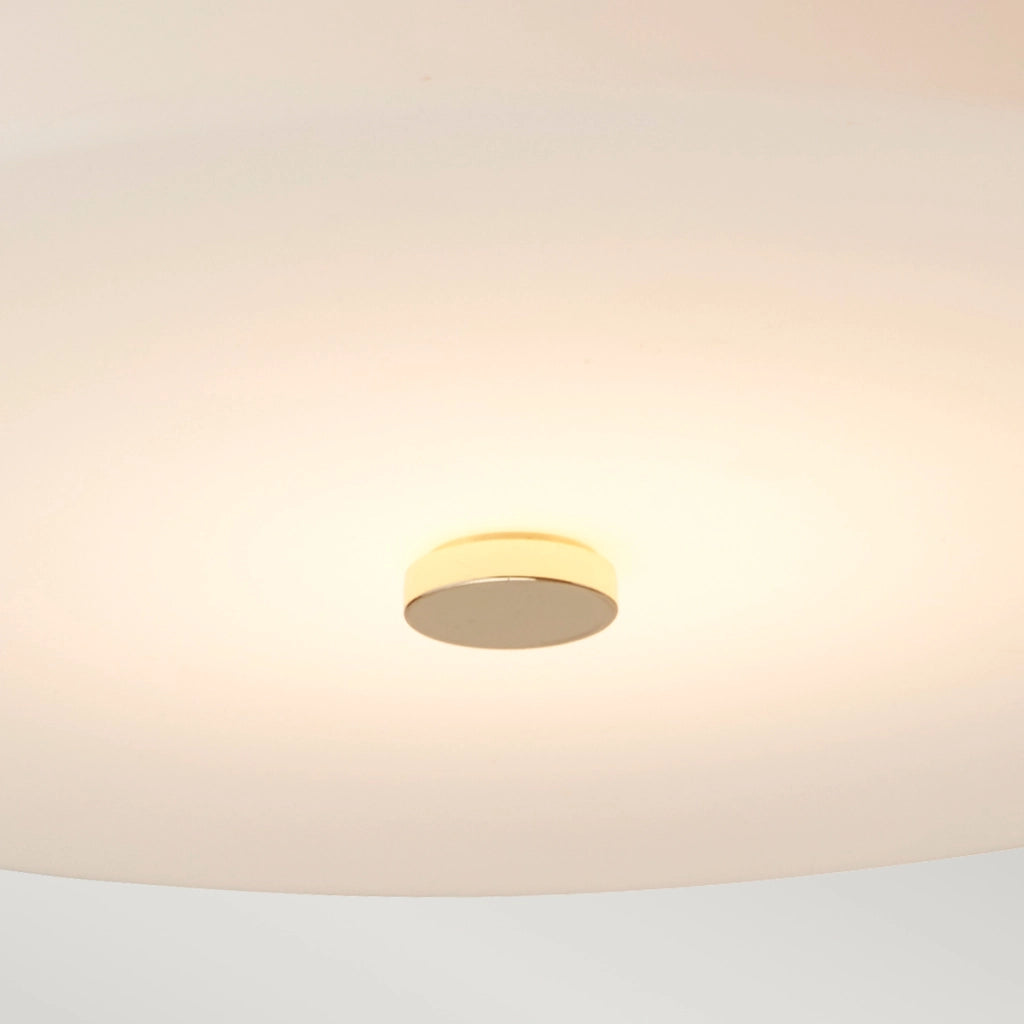 Plafoniera Tamar Elstead 23,5 cm oro vetro opale IP44