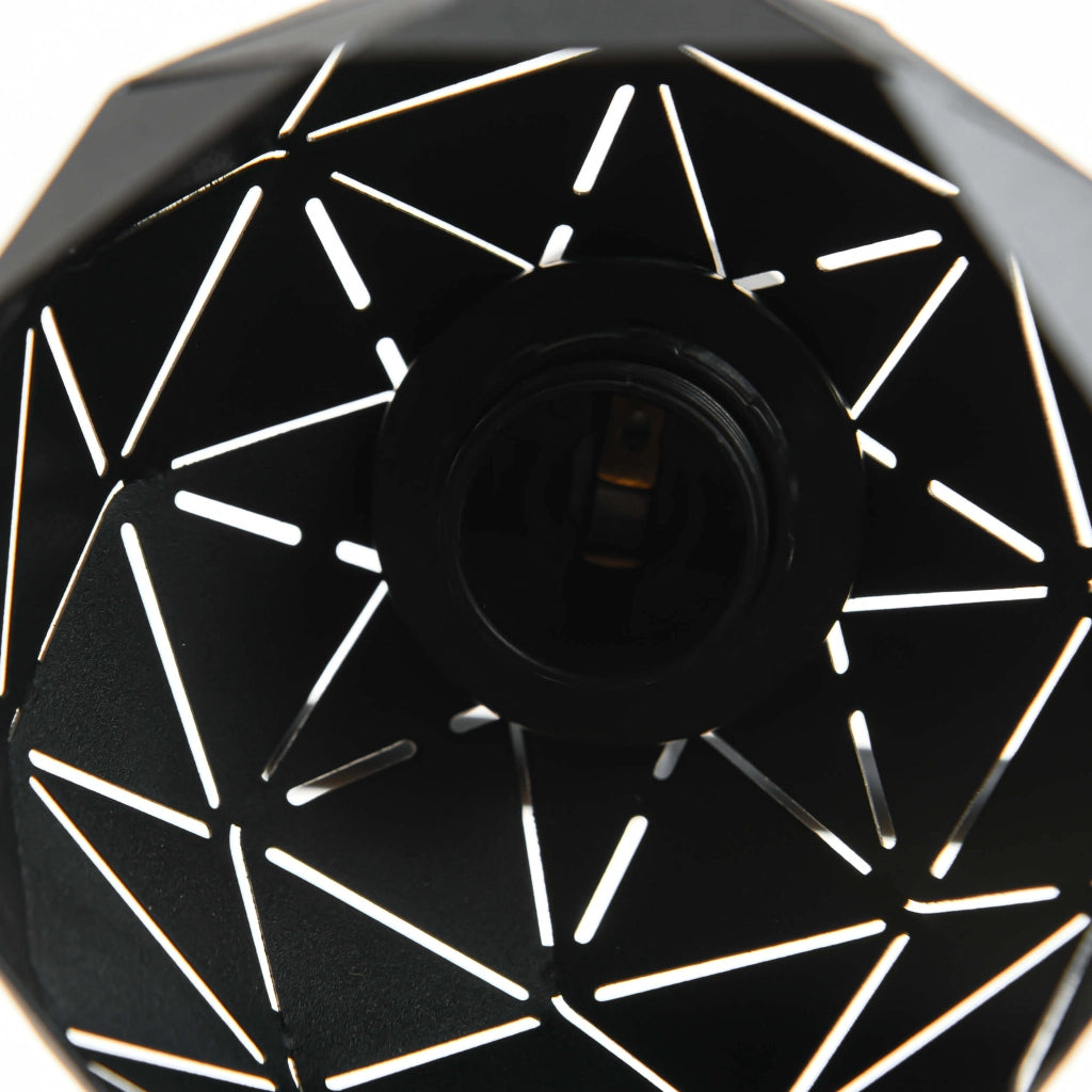 Applique Reus nera 1 luce E14 metallo Light Prestige