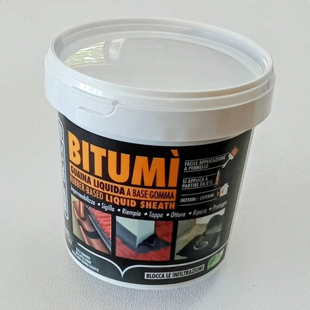 Saratoga bitumi' 750ml guaina liquida nera impermeabilizzante sigillante a base gomma
