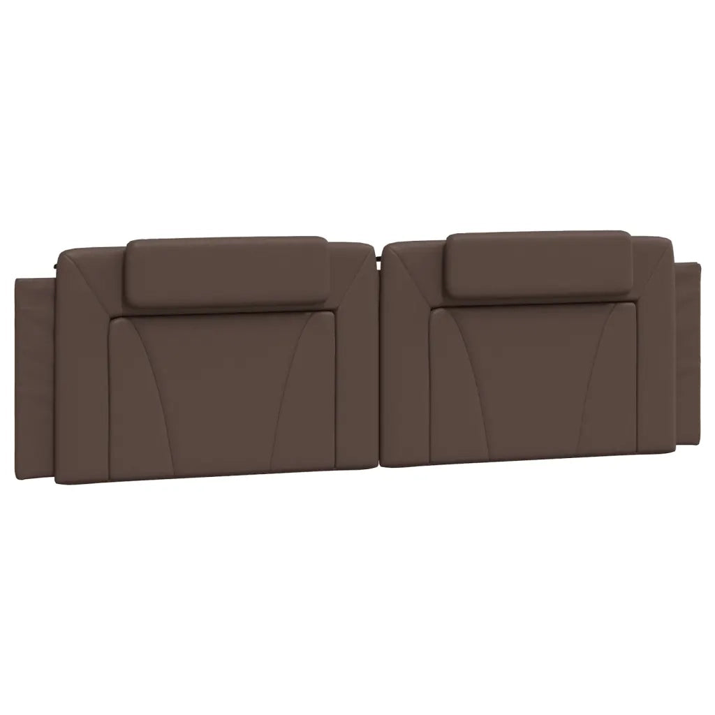 Cuscino Testiera Viana Marrone 180 cm in Similpelle 374806