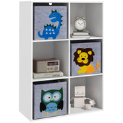 Libreria per Bambini ¨C Minimal ¨C 62x30x92 cm Bianco Grigio