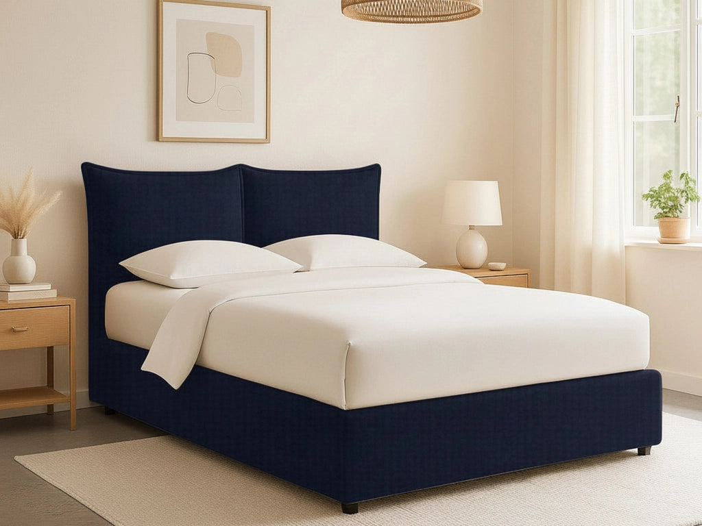 Chatteris, Letto Singolo Sfoderabile Made in Italy, Viola Scuro