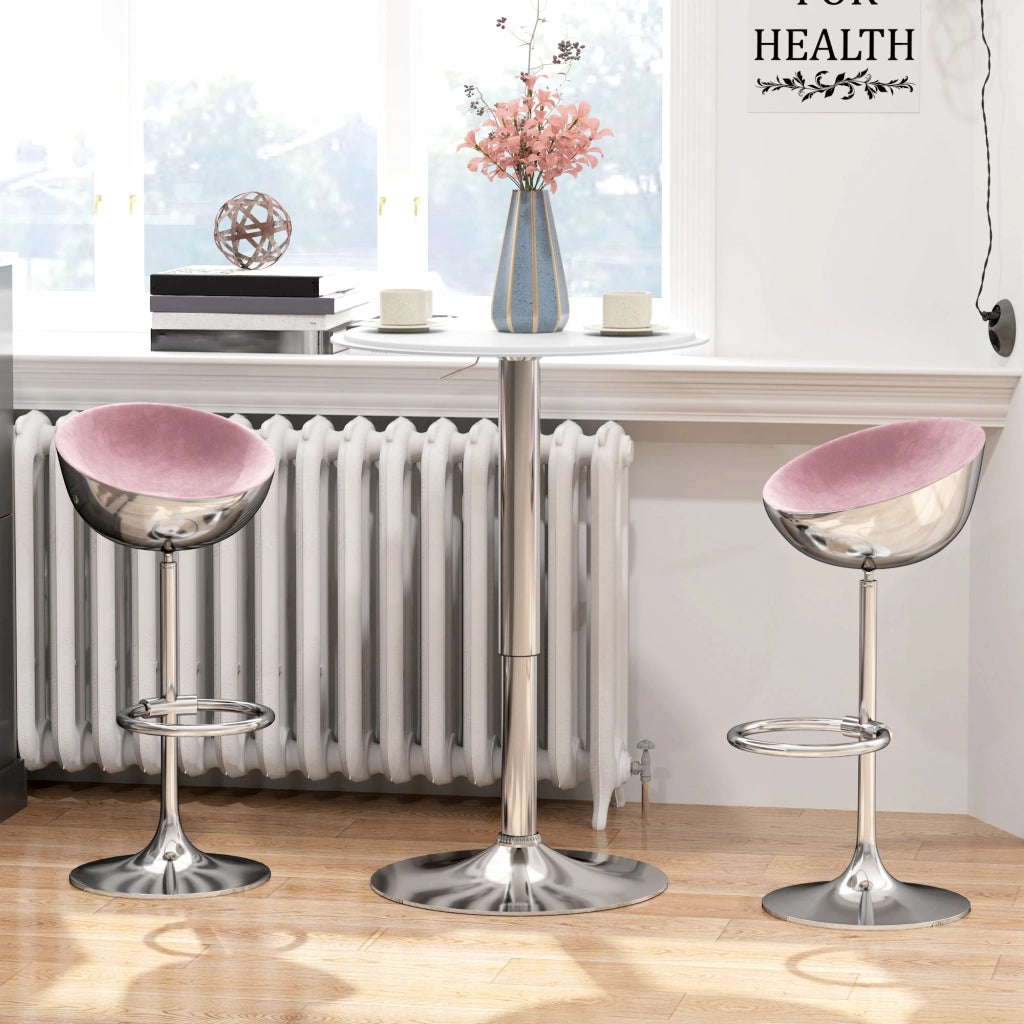 Tavolo da Bar ¨C Minimal ¨C Bianco, Metallo, 63x67-93 cm