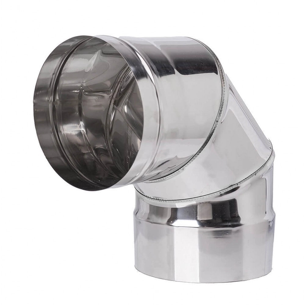 GOMITO A 90  ° PER CANNE FUMARIE  EE ? 130 mm