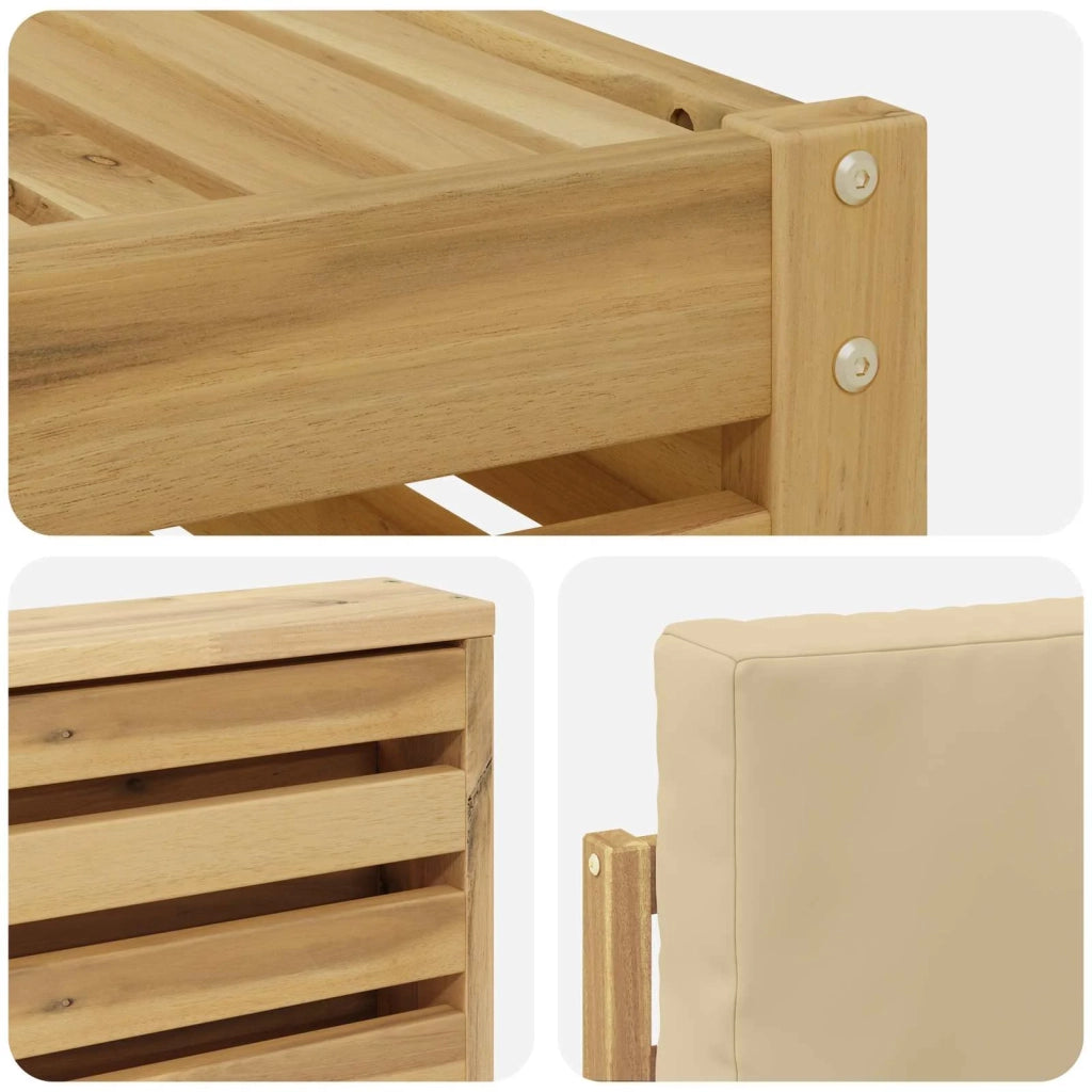Set divani Legno di Acacia Massello 3391523