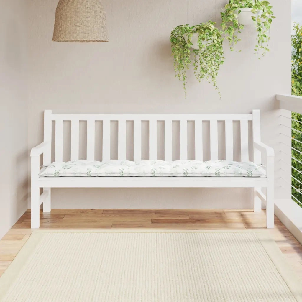 Cuscino per Panca-Cuscini per panchina a Foglie 180x50x7 cm in Tessuto Oxford 861271