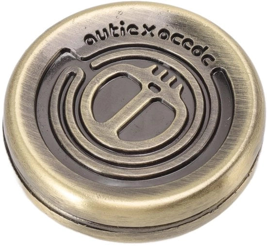 Giocattolo per dita Magnetico - Slitta a Scorrimento in Acciaio Inossidabile - Portatile - Rilassante - Giocattolo Mini - 39 x 39 x 10 mm - Fidget Toy