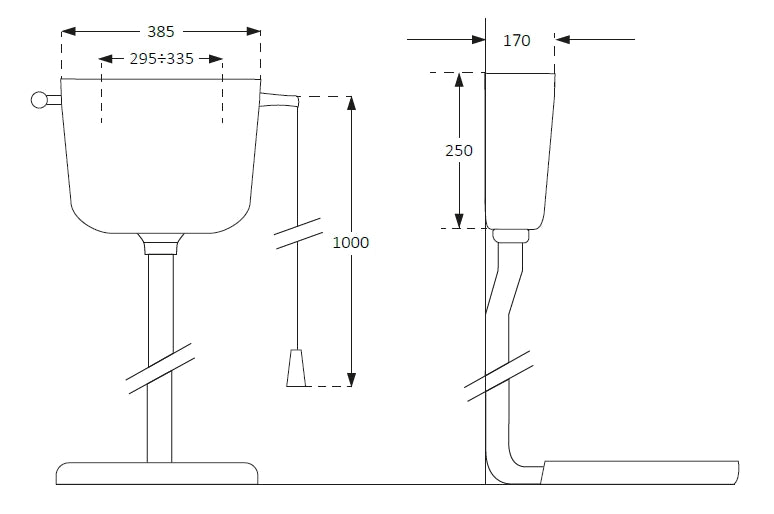 CASSETTA WC ALTA COMPLETA 8 L- 1,0 pz