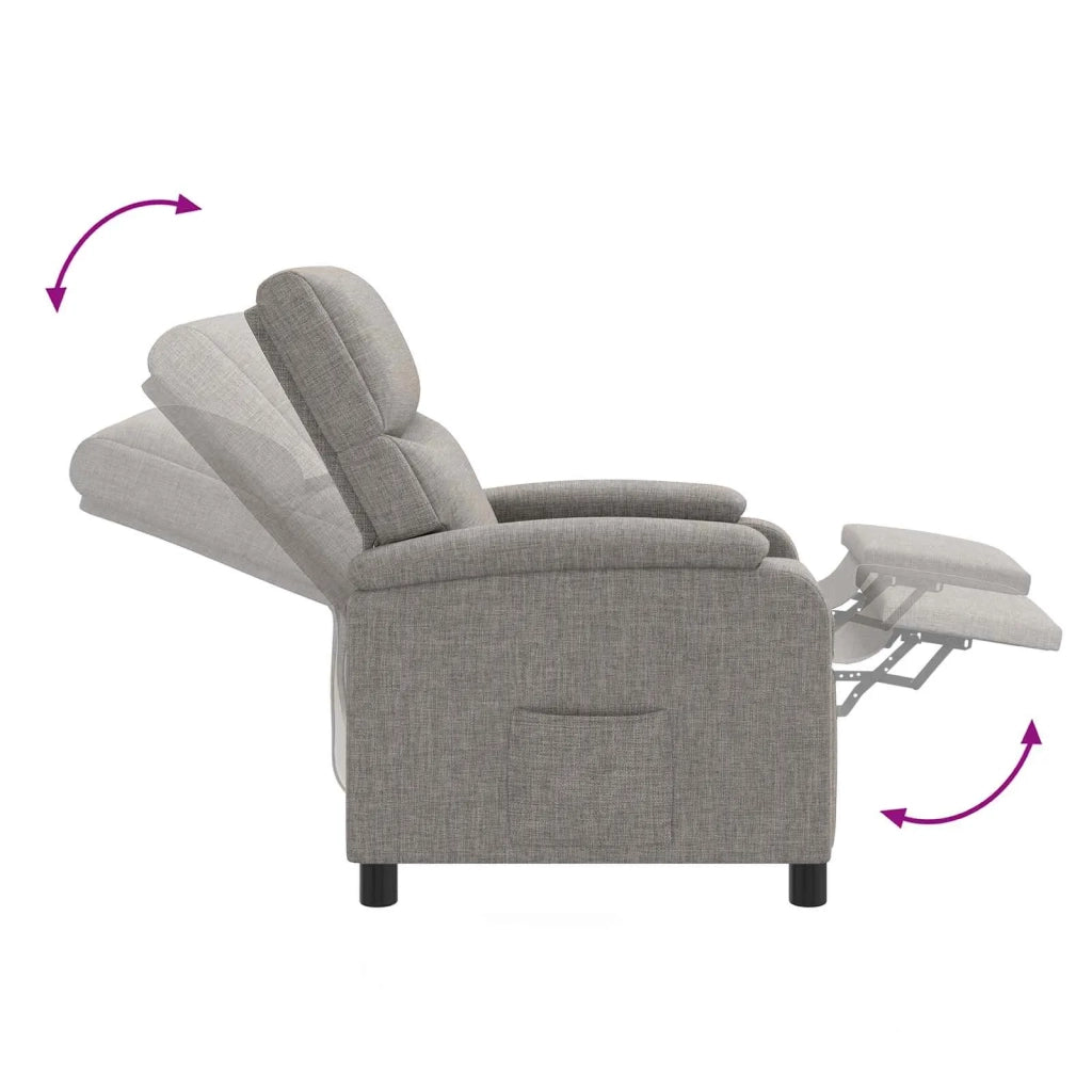 Poltrona reclinabile Tortora Tessuto 42034995