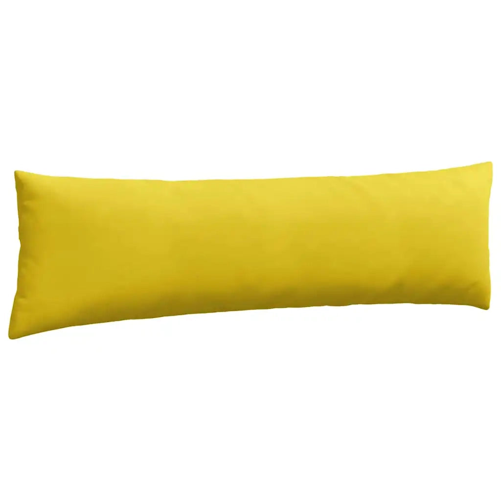 Cuscini da Divano 2 pcs Giallo 145 x 40 cm Tessuto in Cords 42013849
