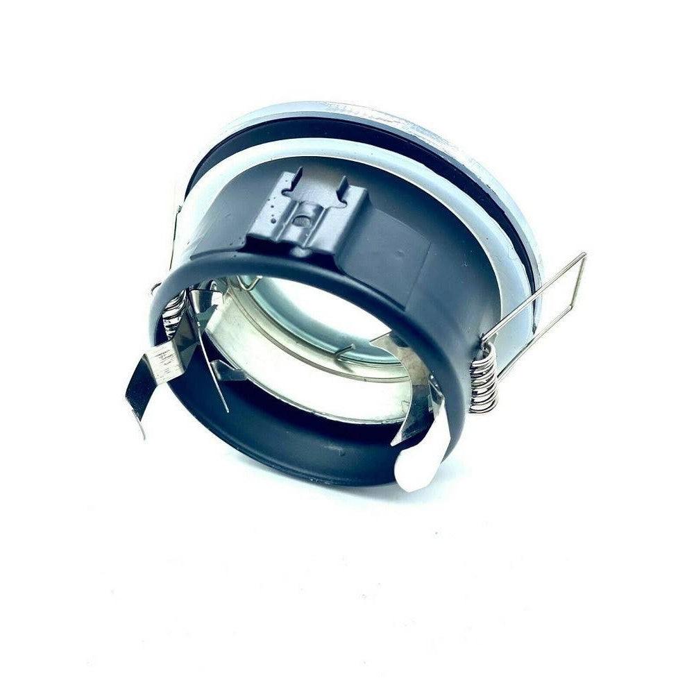 Trade Shop - Faretto A Led Da Incasso Per Bagno Box Doccia Lampada Rgbw 10w Gu10 Cromoterapia - Cromo Satinato