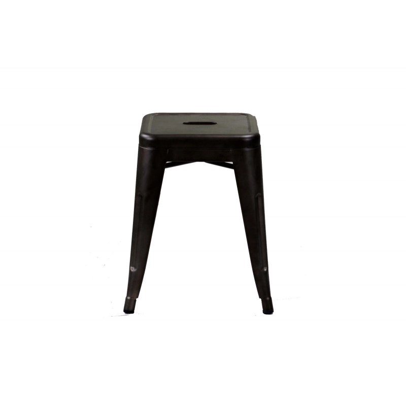 Sgabello ferro bristol marrone cm 39x39h45