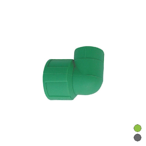 GOMITO FILETTATO FEMMINA IN POLIPROPILENE- 1/2 x Diam. 20 Grigio- DH- pezzi 1