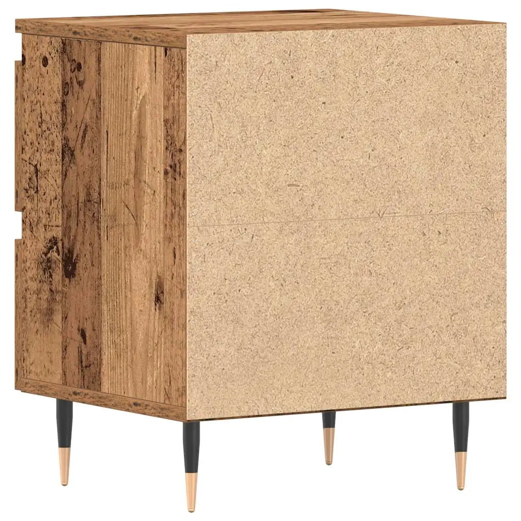 Armadio da Notte 2 pcs Legno vecchio 40 x 35 x 50 cm 863463