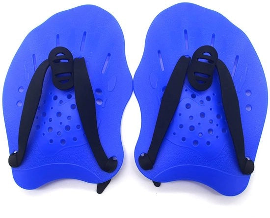 Attrezio per nuoto leggero - Manubri per nuoto - Allenamento - Cintura regolabile - Materiali siliconici - Fori di scarico - Ausilio per nuoto