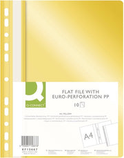 Mapa plastica A4 giallo/10 pezzi/visiva carta plastica plastica/mapa con foro con etichetta a strisce/con coperchio trasparente/con buchi/Euro-buchi
