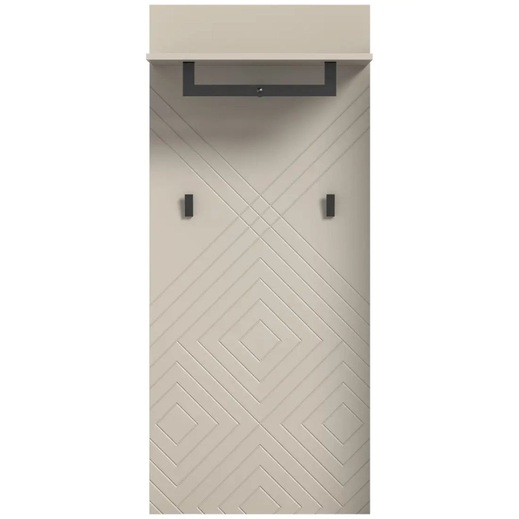 Appendiabiti sospeso LUNA – Beige opaco – 60x140x35 cm