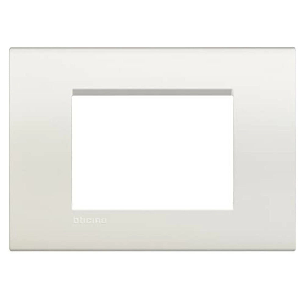 Bticino placca living light tecnopolimero 3 posti multipack da 4 pezzi