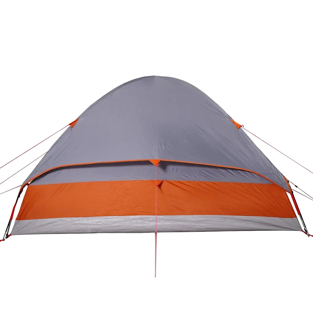 Tenda da Campeggio a Cupola 2 Persone Grigio e Arancione 94775