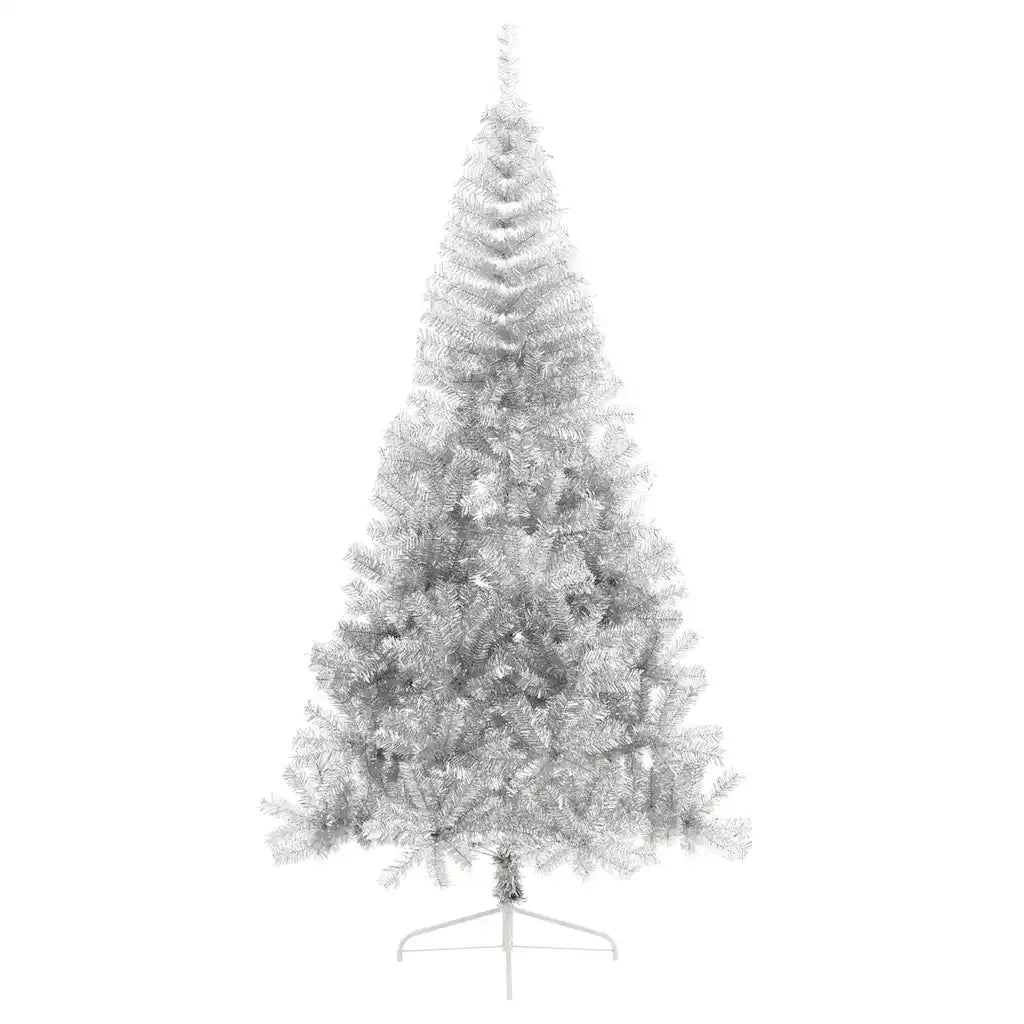 Albero di Natale artificiale con luci integrate Argento 210 cm 3397226