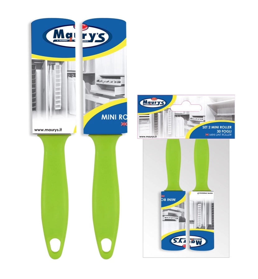 MAURY'S SET 2 MINI ROLLER 30FOGLI PER ABBIGLIAMENTO