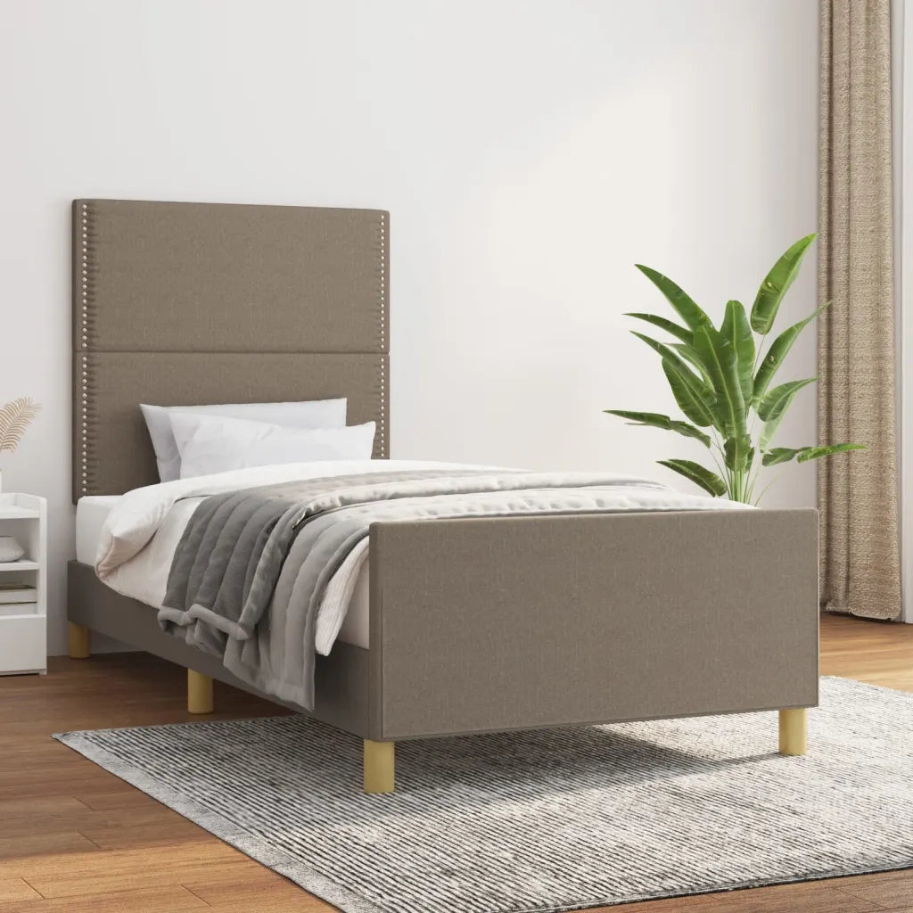 Giroletto senza Materasso Tortora 90x200 cm Tessuto