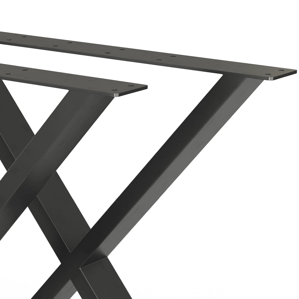 Vicco Gambe per tavolo Nero 70 x 72 cm Forma a X