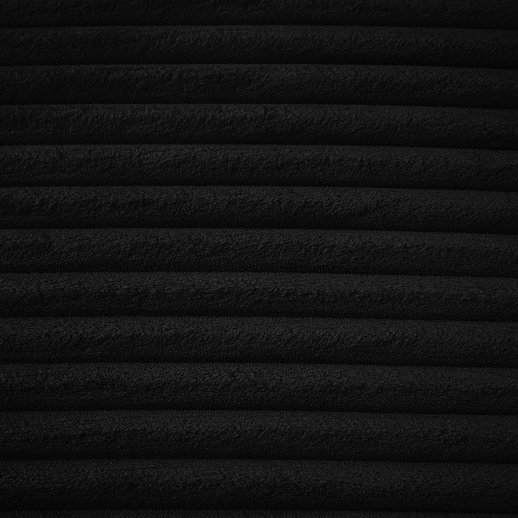 Chaise longue trasformabile in velluto a coste nero