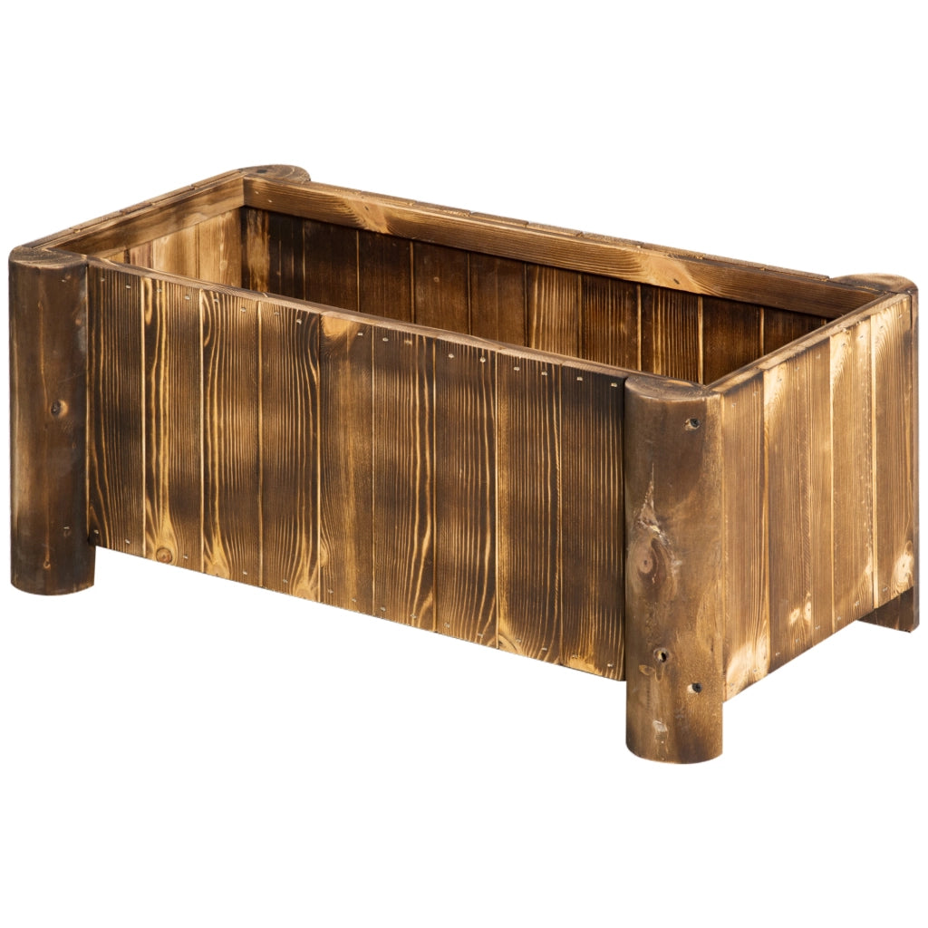 Fioriera Rettangolare ¨C zephmum ¨C 70x35x30 cm Legno Naturale