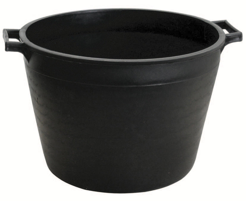 ICS MASTELLOTTO PER EDILIZIA Lt. 25 Ø cm. 40x30 h - Nero