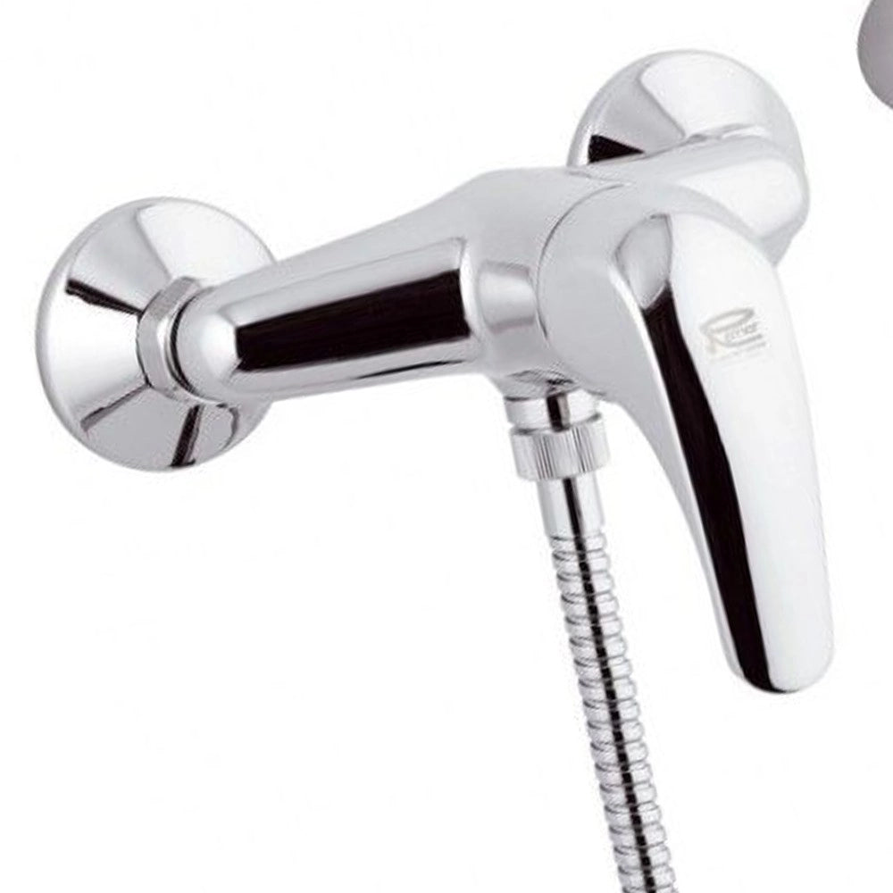 Rubinetto esterno doccia con doccia duplex e leva frontale - serie project
