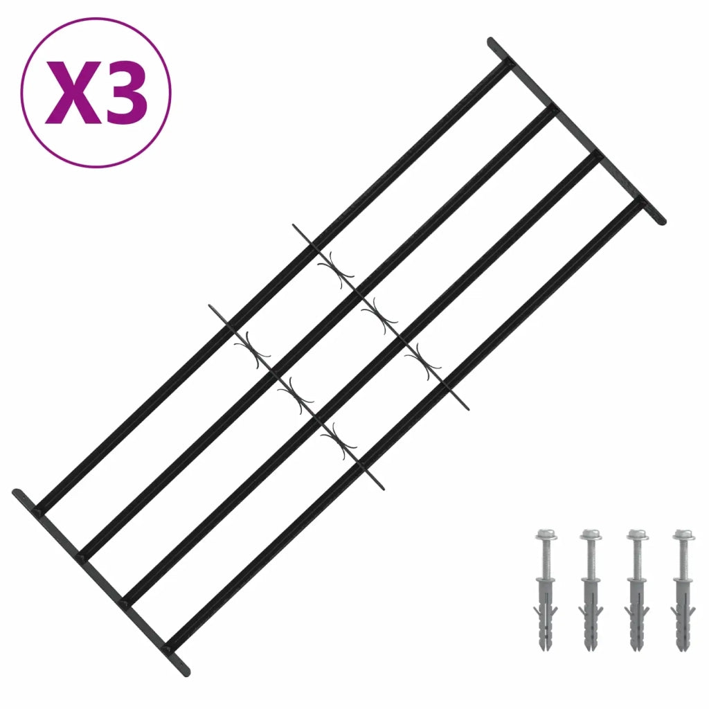 Griglia di sicurezza per finestre con 4 barre trasversali 3 pcs 42031290