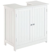 Mobile Sottolavabo Bagno con 2 Ante e Ripiano Regolabile ¨C Minimal ¨C Bianco 60x30x60 cm