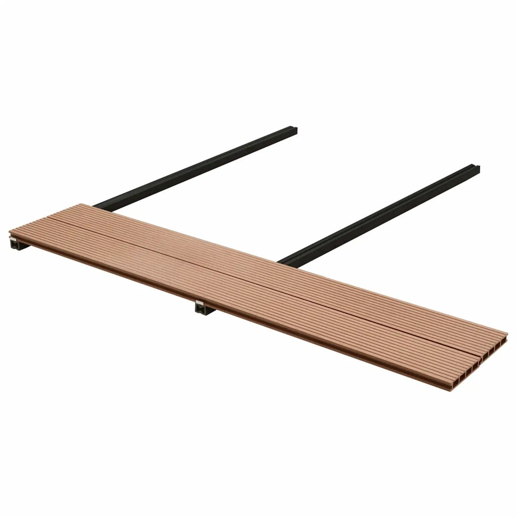 Pavimento da Deck 90 pcs Marrone WPC 3444702